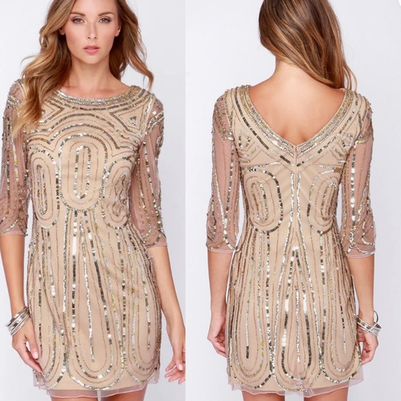 Raga So Spectacular Blush Sequin Dress - Picture 2 of 4